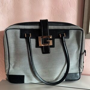 Gucci Black and Gray Laptop Bag